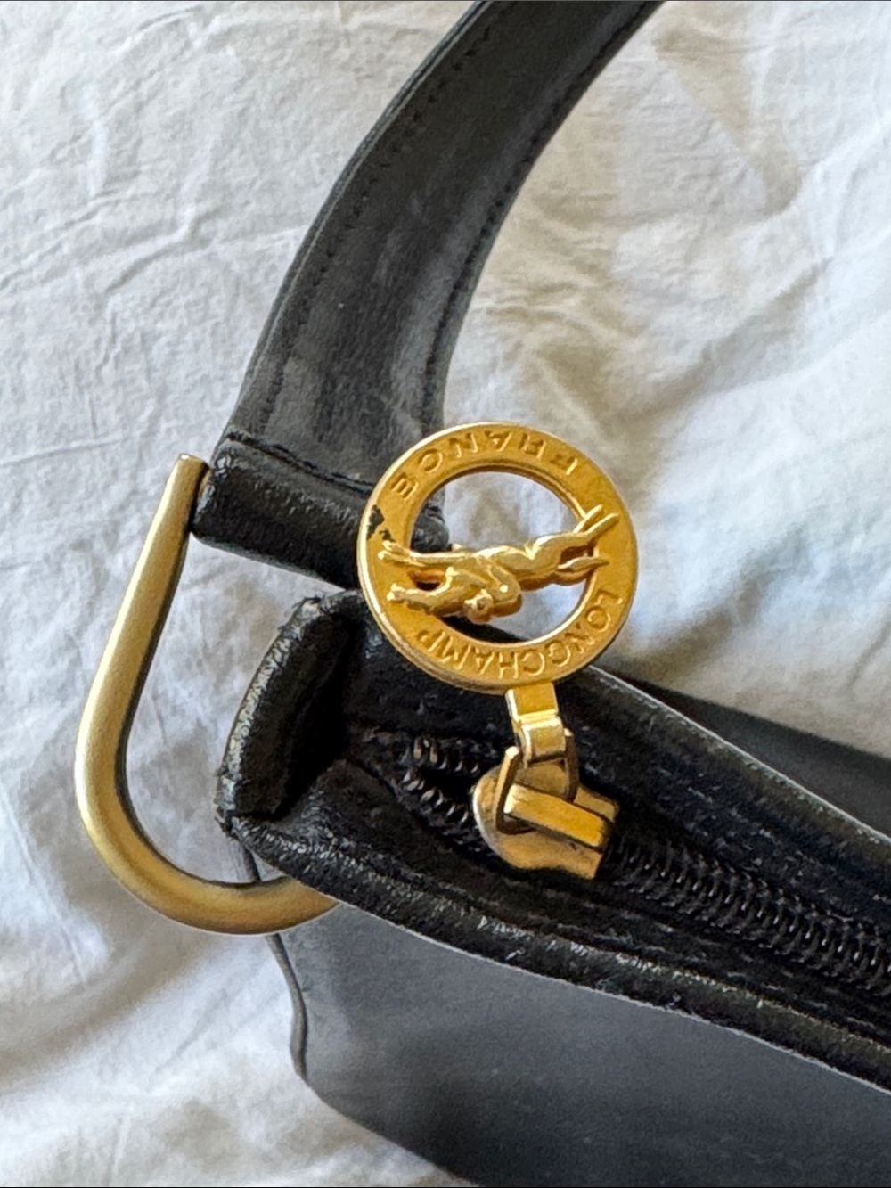 Leather Lomgchamp bag - Picture 2 of 5